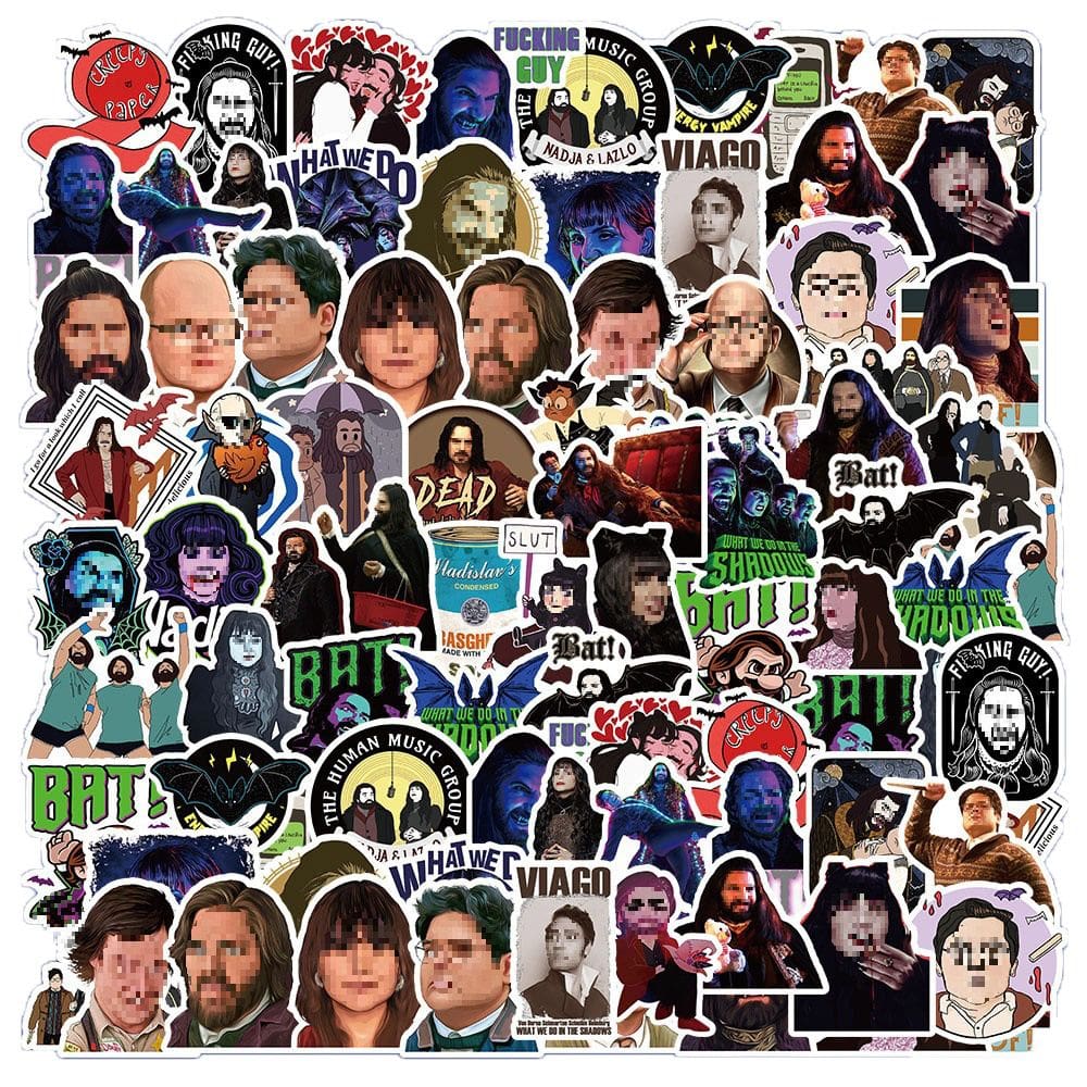 Adesivos 53 unidades/lote Vampires, vinil impermeável, anime, 5-7 cm