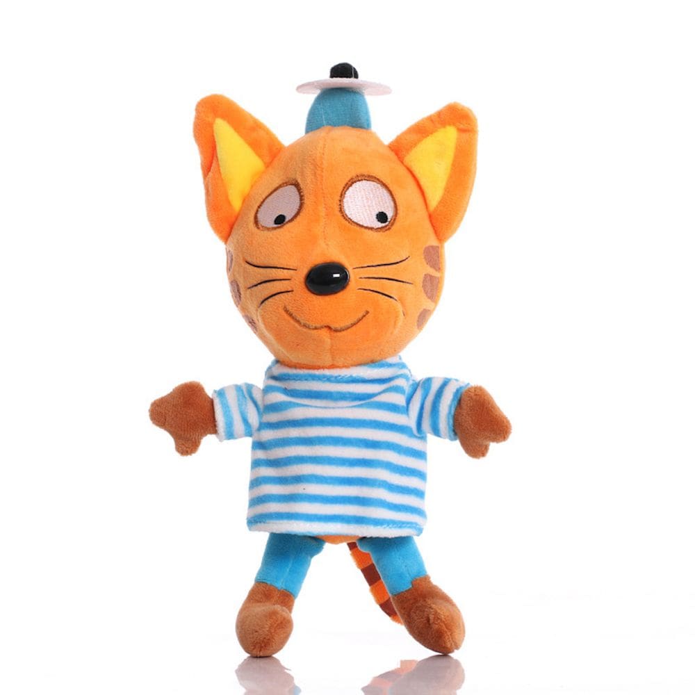 Boneca de brinquedo de pelúcia Calicos Cat Stripe Blue 20 cm em algodão e pelúcia