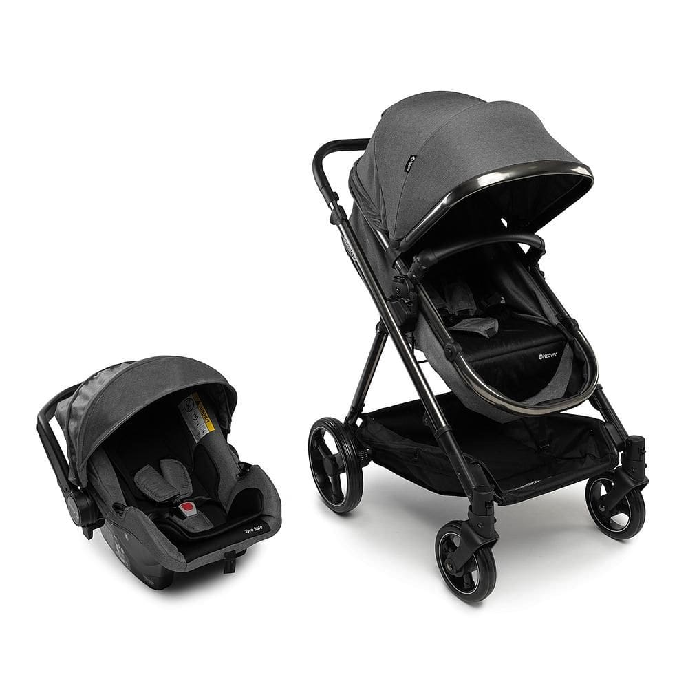 Carrinho com Bebê Conforto Travel System Discover Duo Black Chrome - Safety 1st