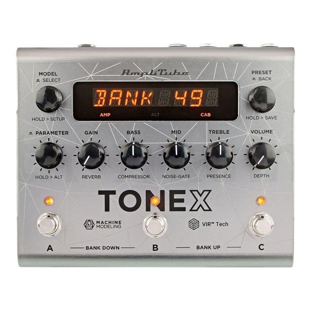 Processador Amplitube Tonex Pedal Tone Modeling Para Baixo