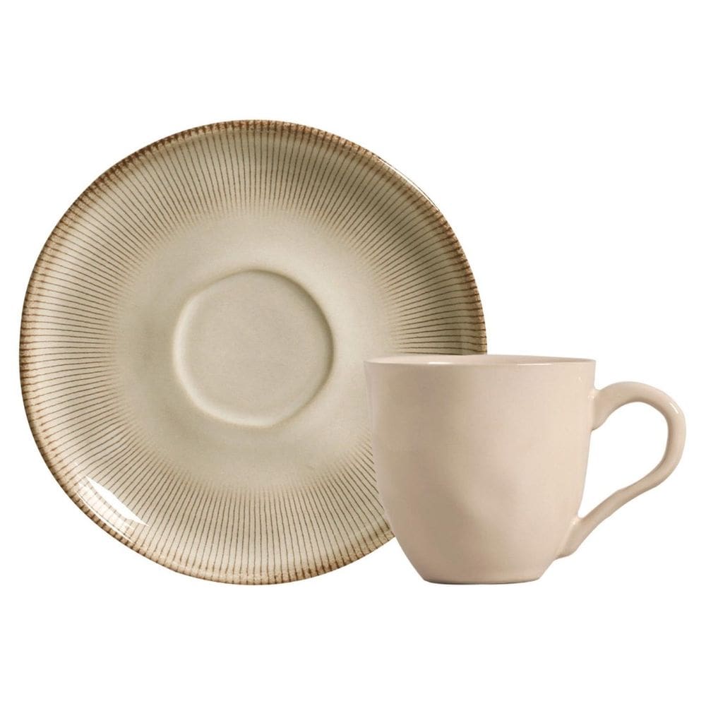 Xícara de Chá Bio Raio Porto Brasil 170 ml com Pires