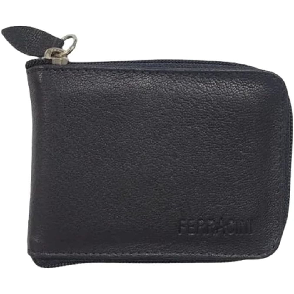 Carteira Casual Dia a Dia com Zíper em Couro Ferracini Cf389