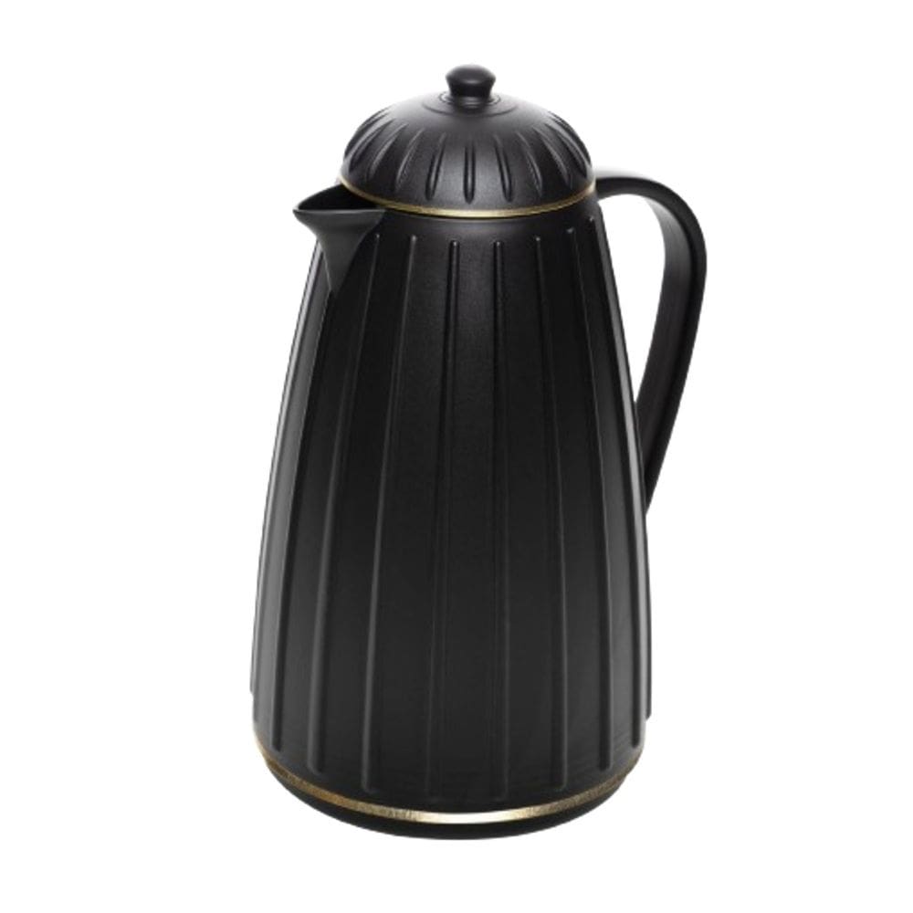 Garrafa Térmica de Plástico para Café/Chá Carrossel Preta 1 Litro Wolff