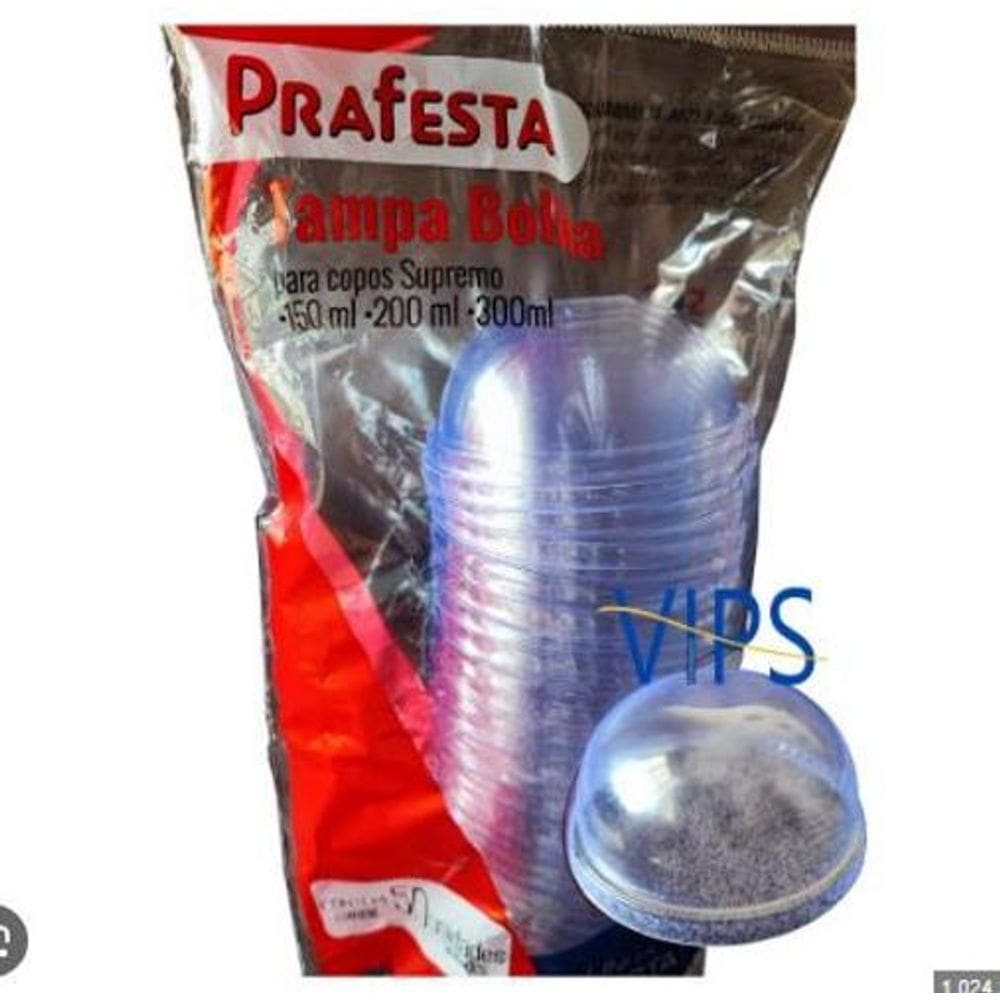Tampa Bolha Para Copos 150Ml A 300Ml - 50 Unidades