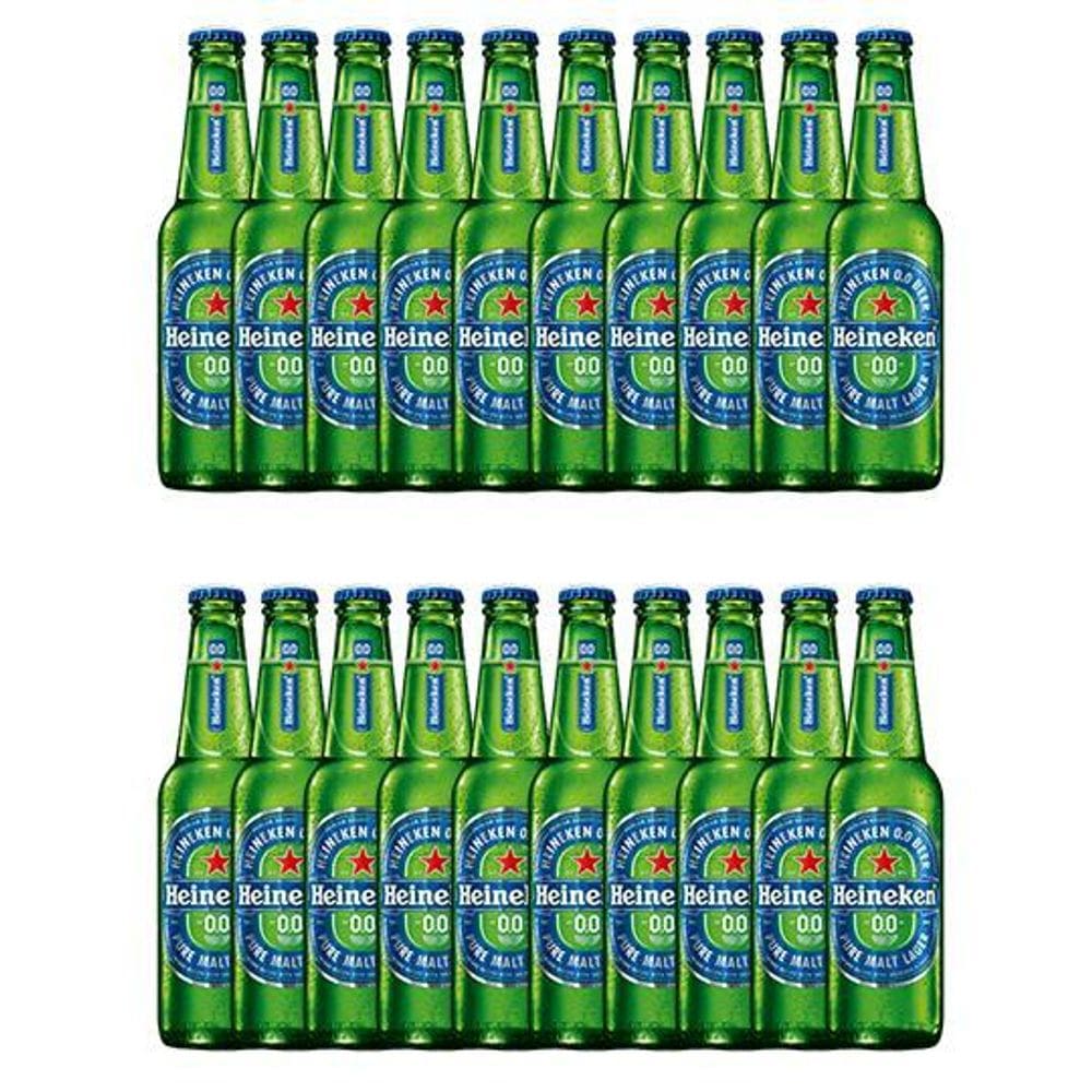 Cerveja Sem Álcool Lager Heineken - 330Ml - 20 Un