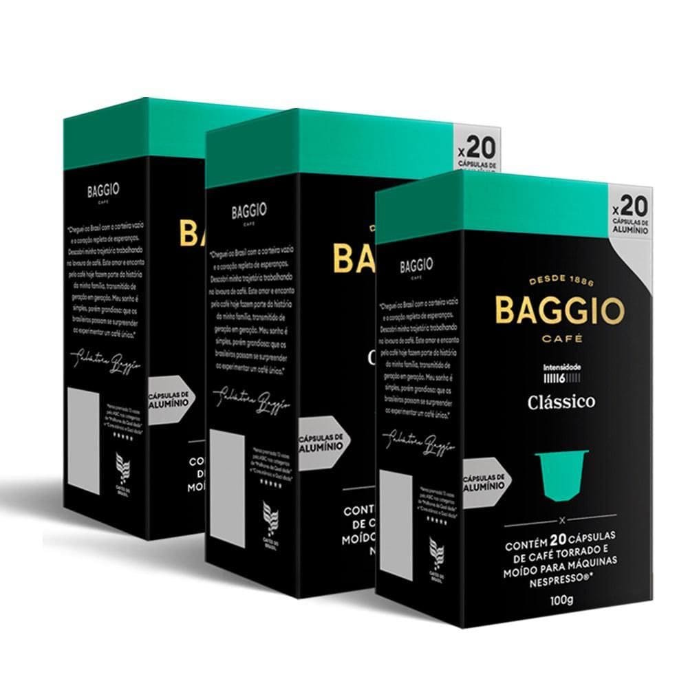MP - 60 Ca psulas Cafe  Baggio Nespresso Cla