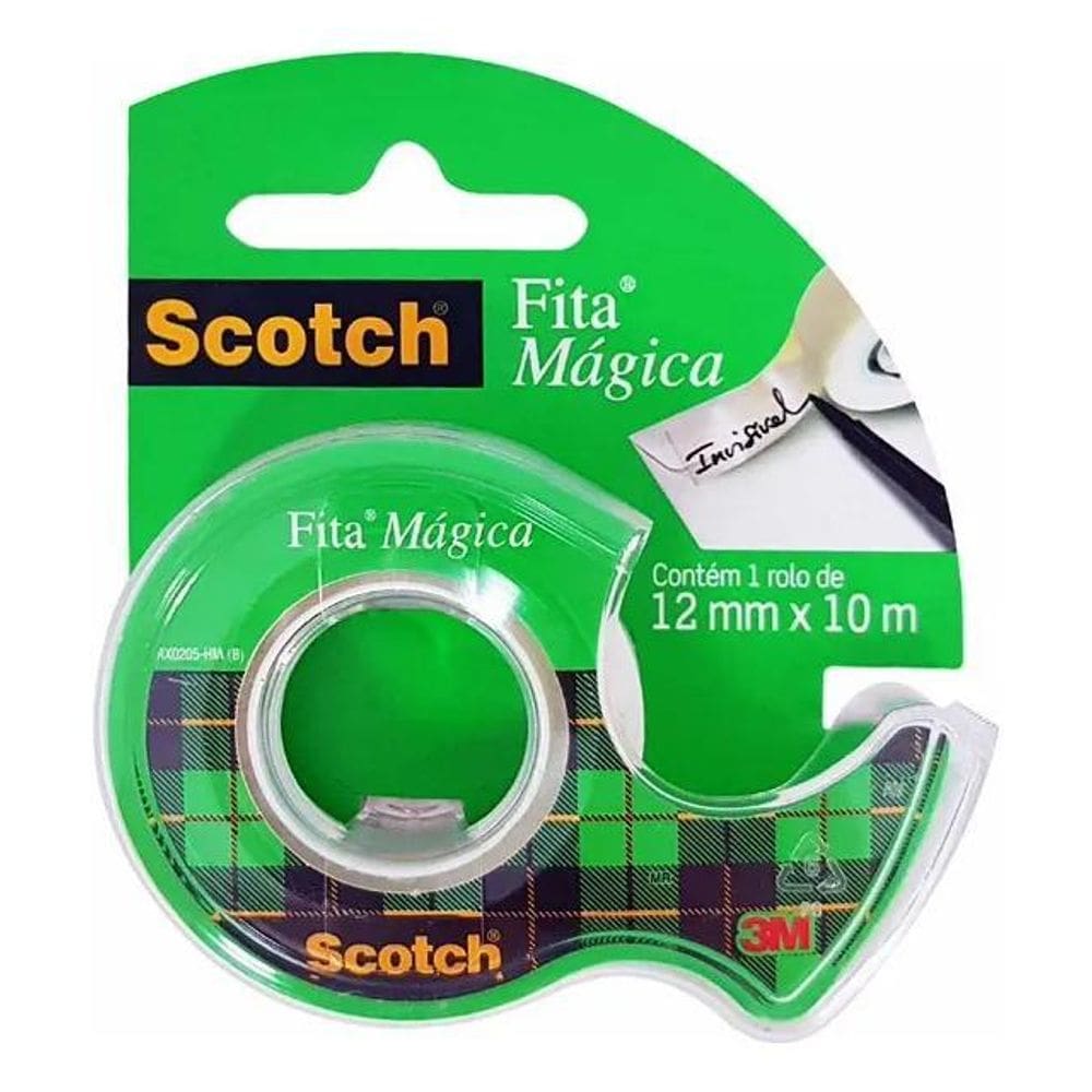 Fita Mágica Scotch 12Mm X 10M Com Disp 3M