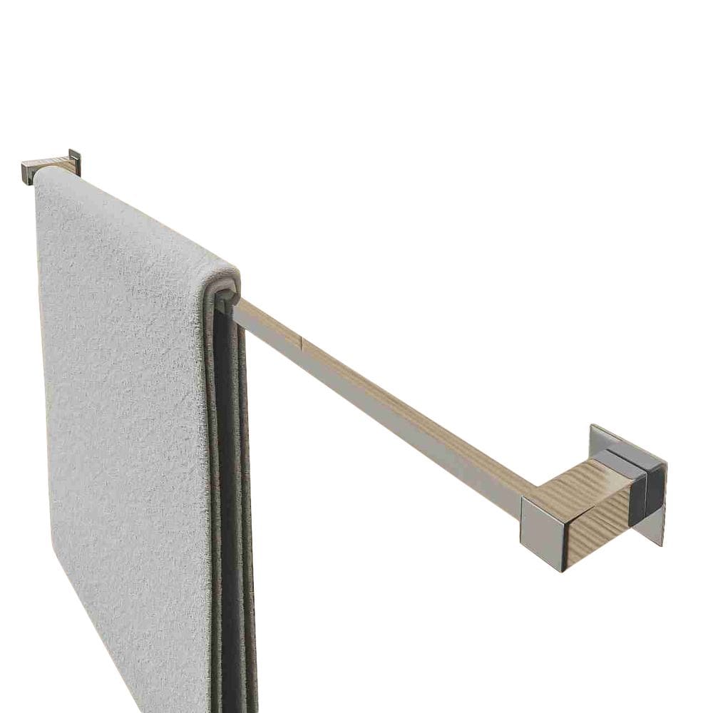 Porta Toalha Toalheiro Simples 70cm Aço Inox Polido Alto Brilho