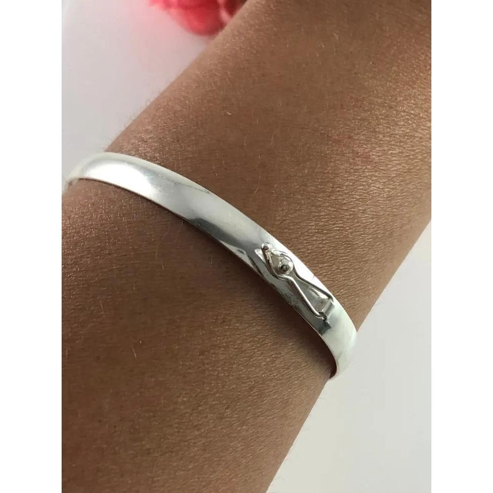 Pulseira Bracelete Feminina Prata Legitima 925 18 Cm
