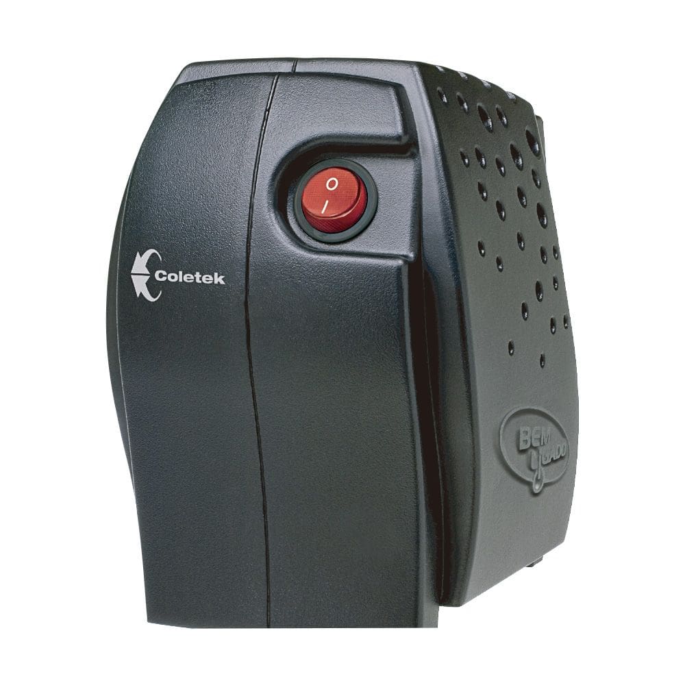 Estabilizador ES-300VA Bivolt Manual 115V Bem Ligado Coletek Energia