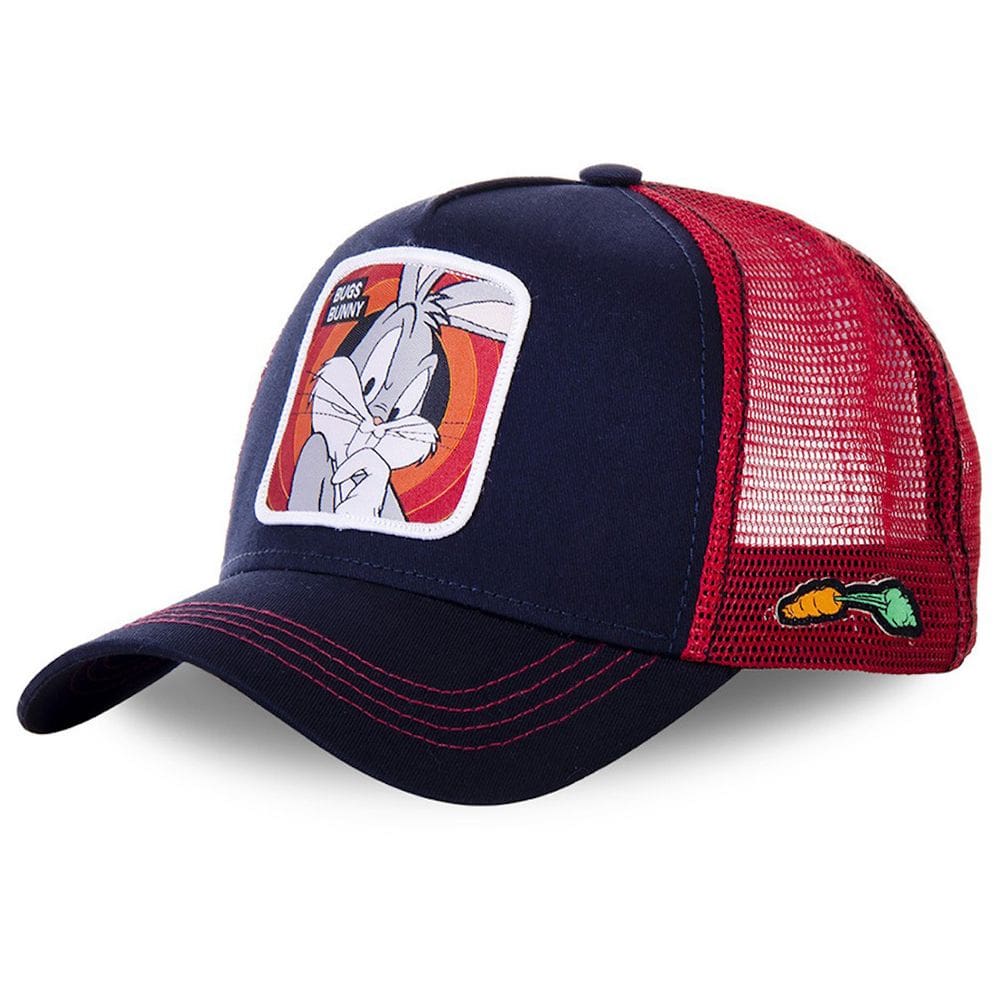 Boné de beisebol Bugs Bunny Snapback Hat Anime Hip Hop Flat