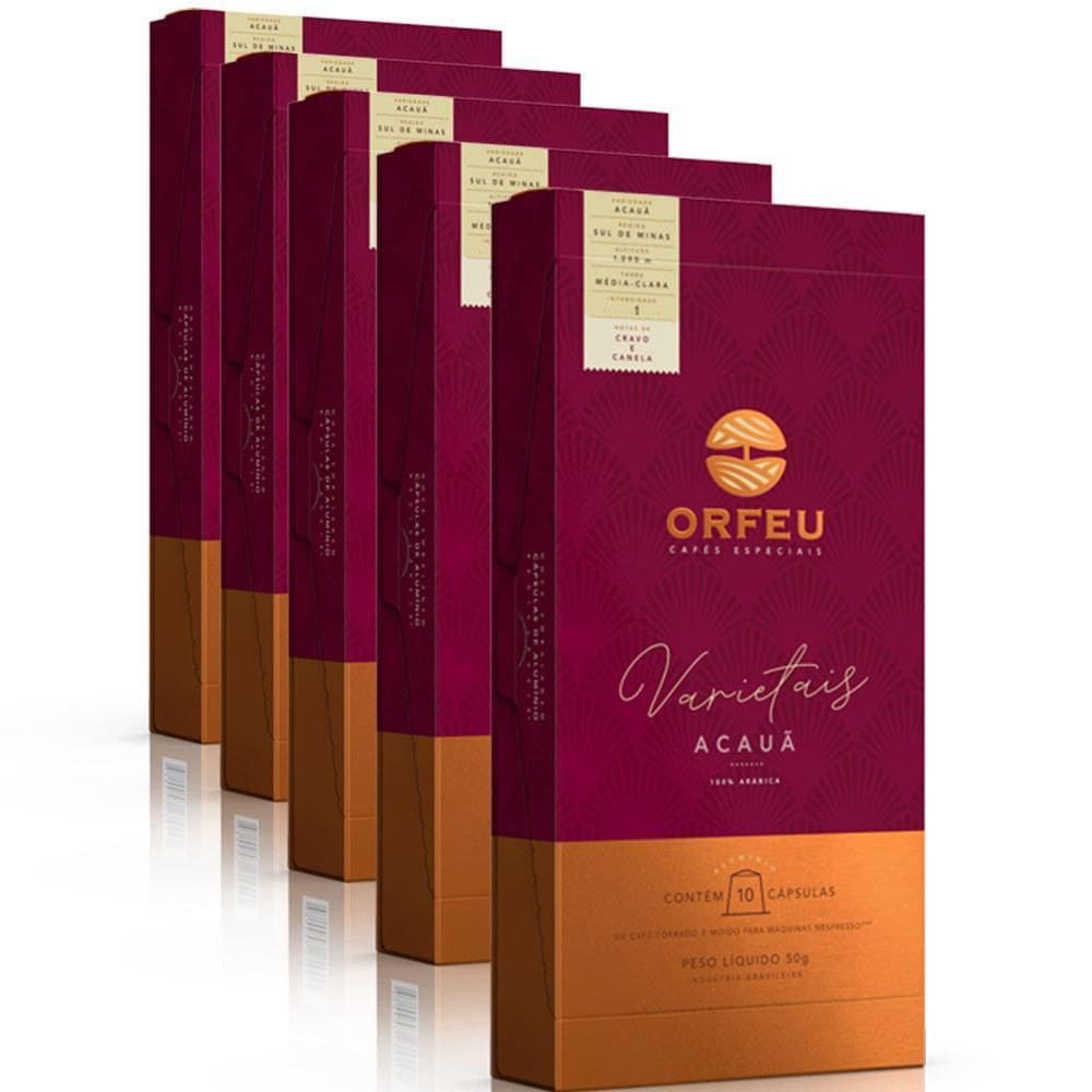 50 Cápsulas Café Orfeu Nespresso Acauã