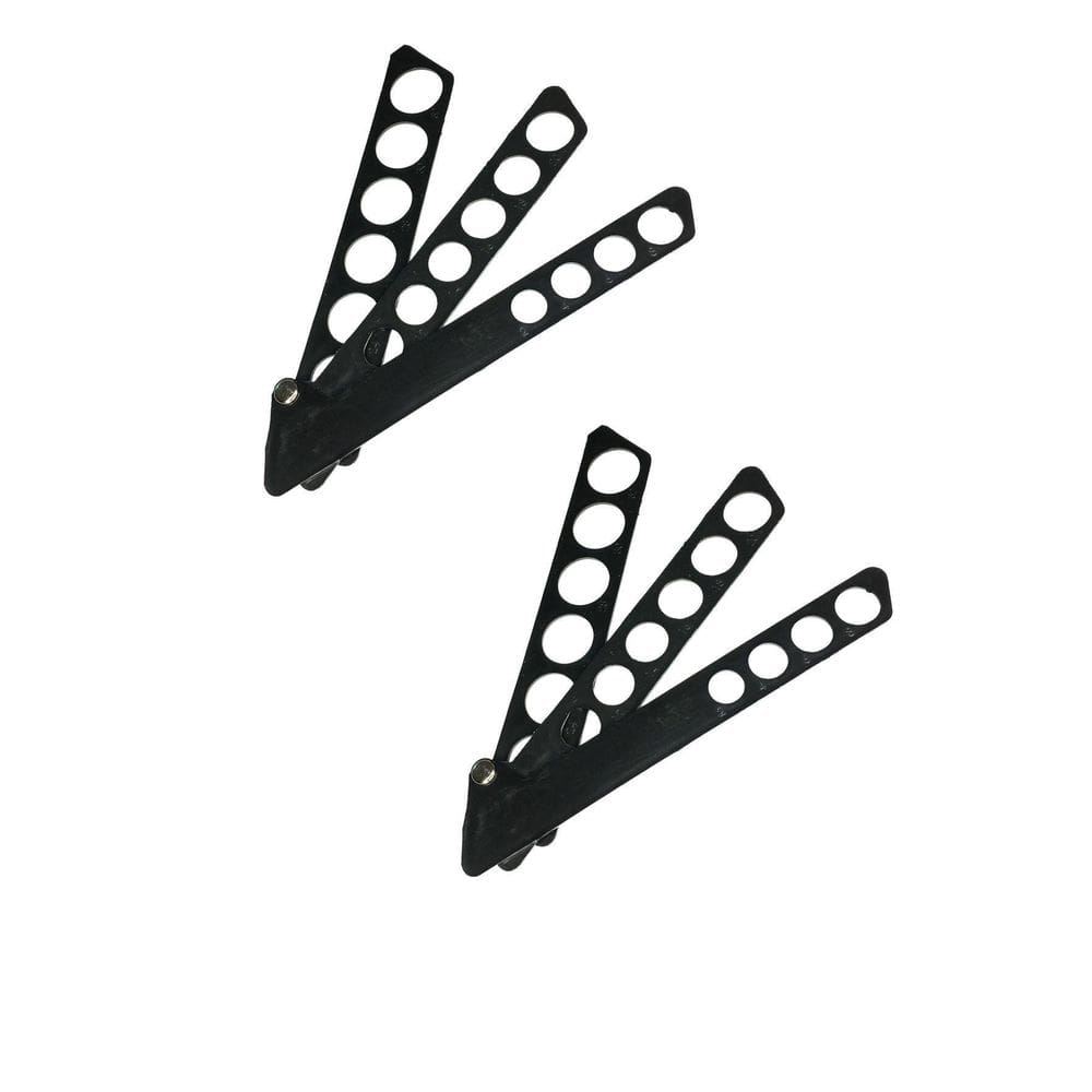 Kit 2Un Aneleira Régua Plástico Medir Dedo Medidor Anel