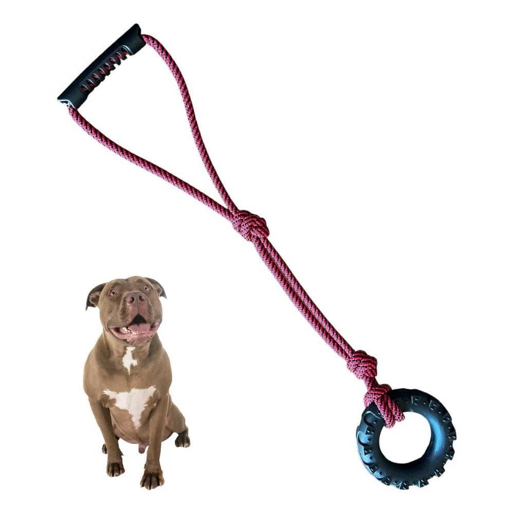 2X Mordedor Cachorro Cabo De Guerra Brinquedo Puxador Pitbul