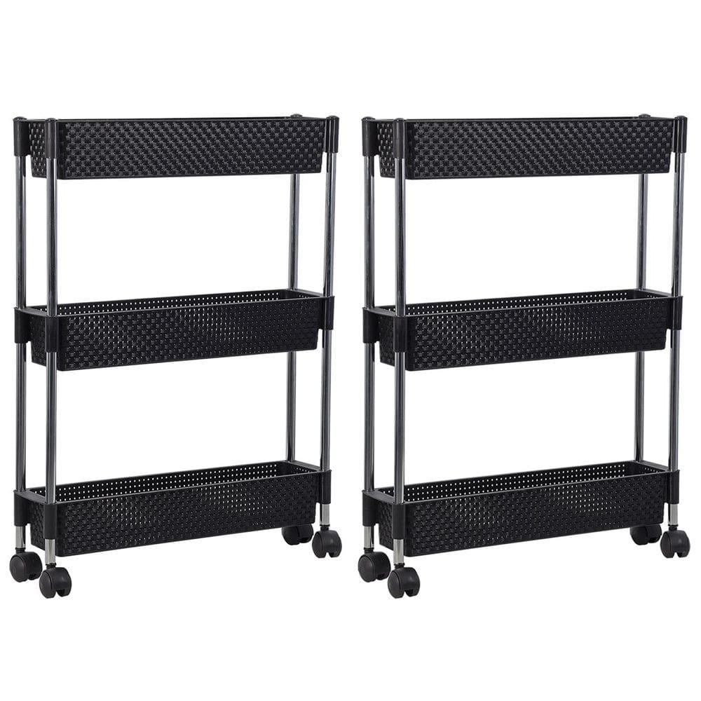 Kit 2 Fruteiras para Cozinha Multifunções com Rodízios Nattan