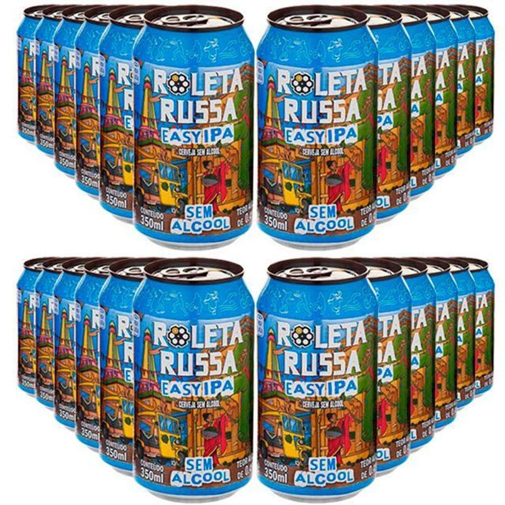Cerveja Sem Álcool Roleta Russa - 350Ml -24 Un