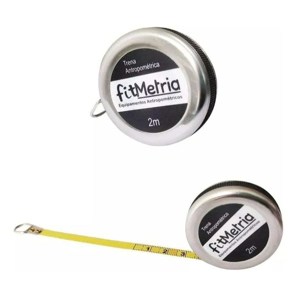 2X Trena Antropométrica Fita Métrica Corporal Em Aço - 2 Met