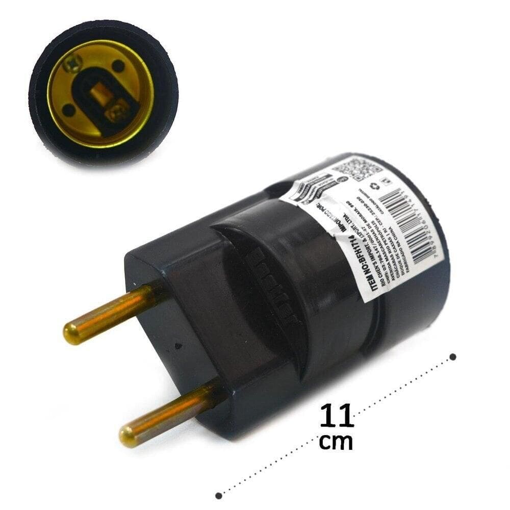 Soquete E27 Para Lâmpadas Adaptador Para Tomada - Tudo em Caixa