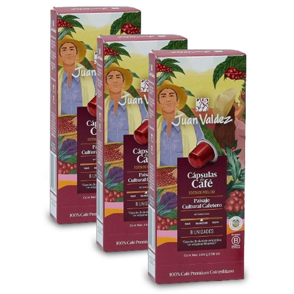 24 Cápsulas Nespresso Café Juan Valdez Paisaje Cultural