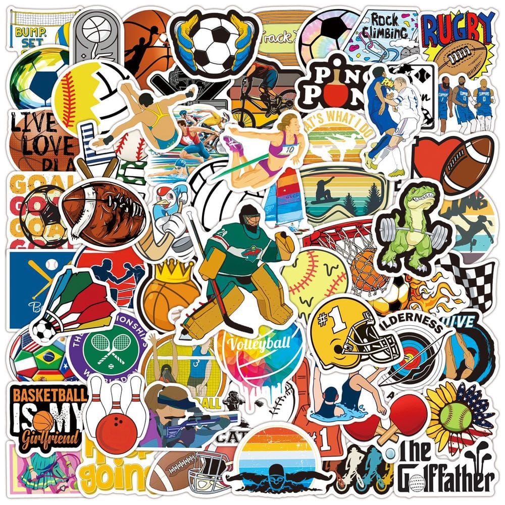 Adesivos de vinil impermeável para os Jogos Olímpicos de Paris, 100 unidades