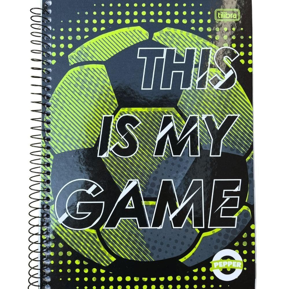 Caderno Espiral Capa Dura Universitário Pepper Masculino 80 Folhas Tilibra Estampa 1