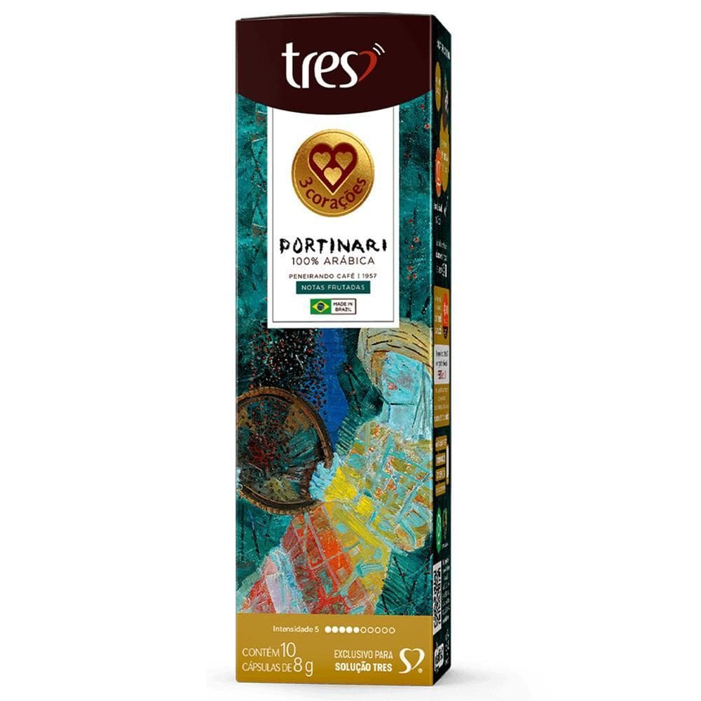 10 Cápsulas De Café Em Cápsula Três Corações Portinari