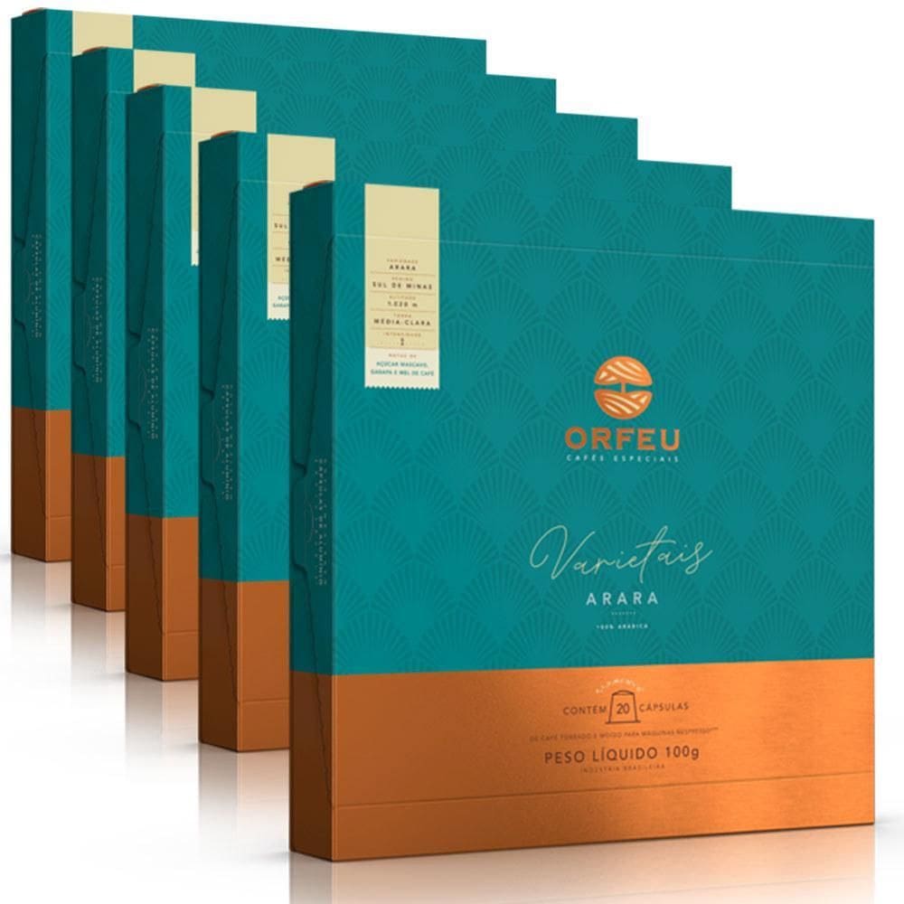 100 Cápsulas Café Orfeu Nespresso Arara