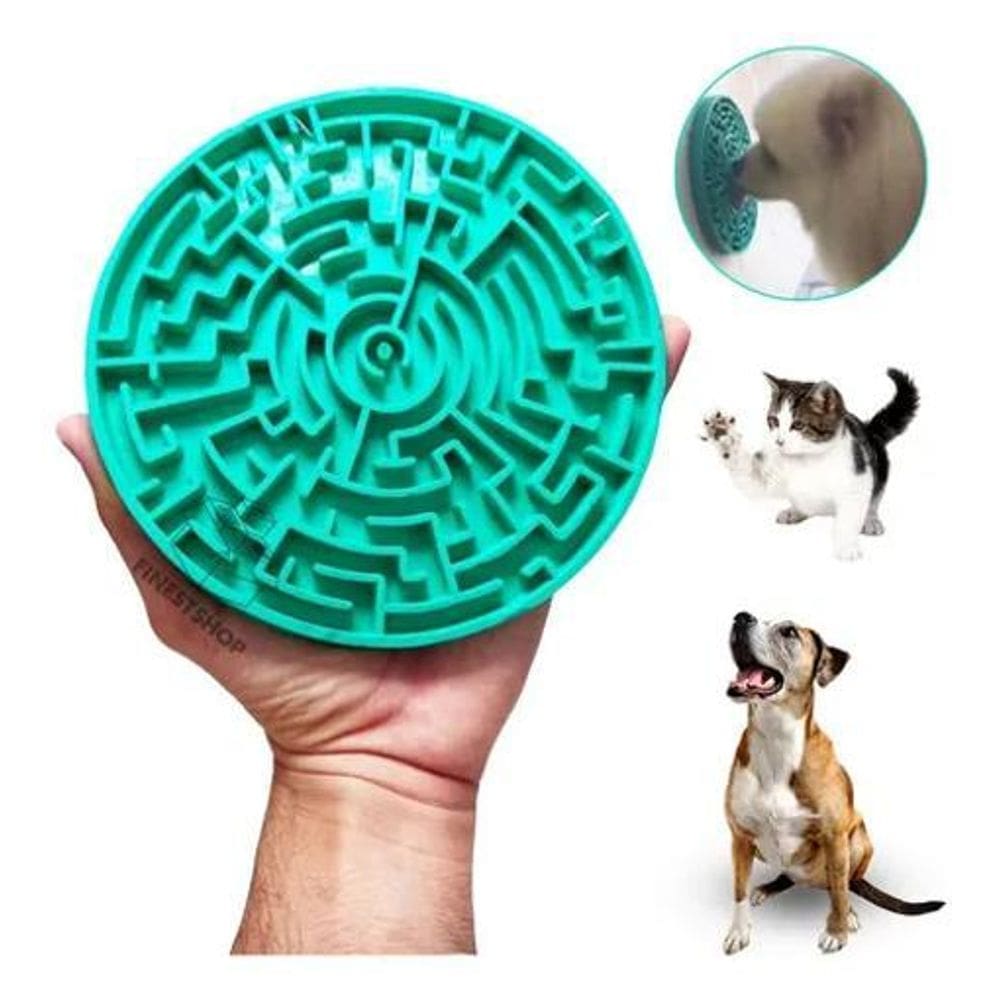 2X Tapete De Lamber Comedouro Ração Úmida Para Cães E Gatos