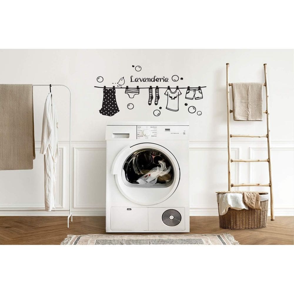 Adesivo De Parede Lavanderia Mod22