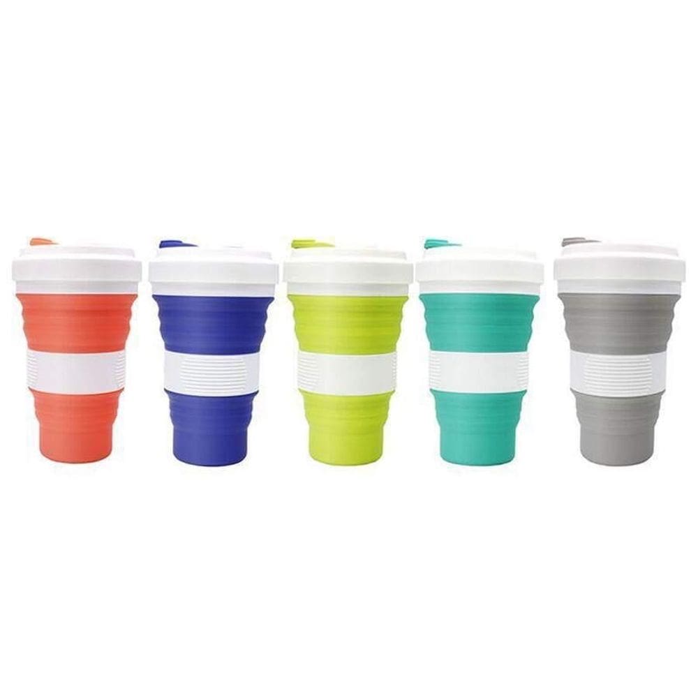 Copo Ecologico Retratil Silicone Grande Dobravel 550Ml