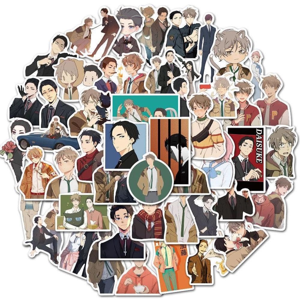 Pacote de adesivos Balances Unlimiteds Anime, 50 unidades para decoração de carros