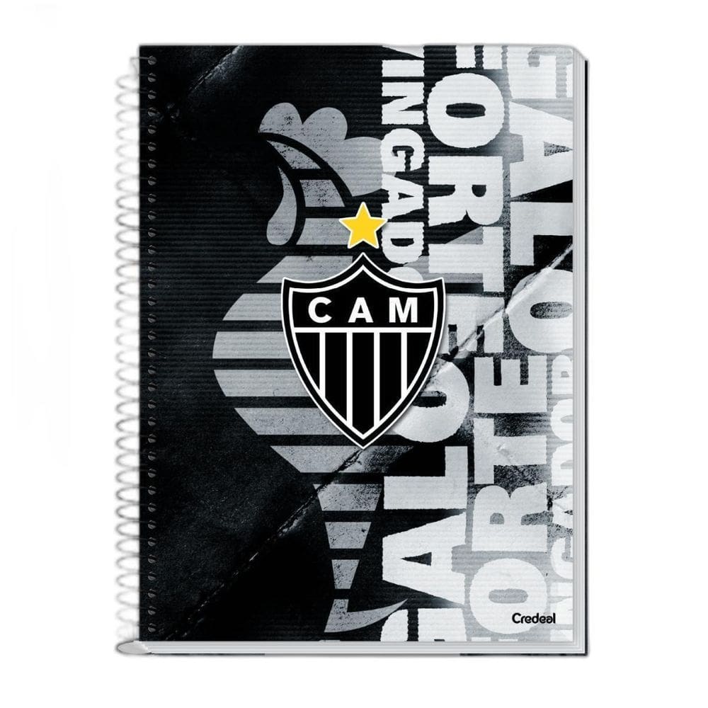 Caderno Atlético Mineiro Universitário Time Jogo Escola Galo