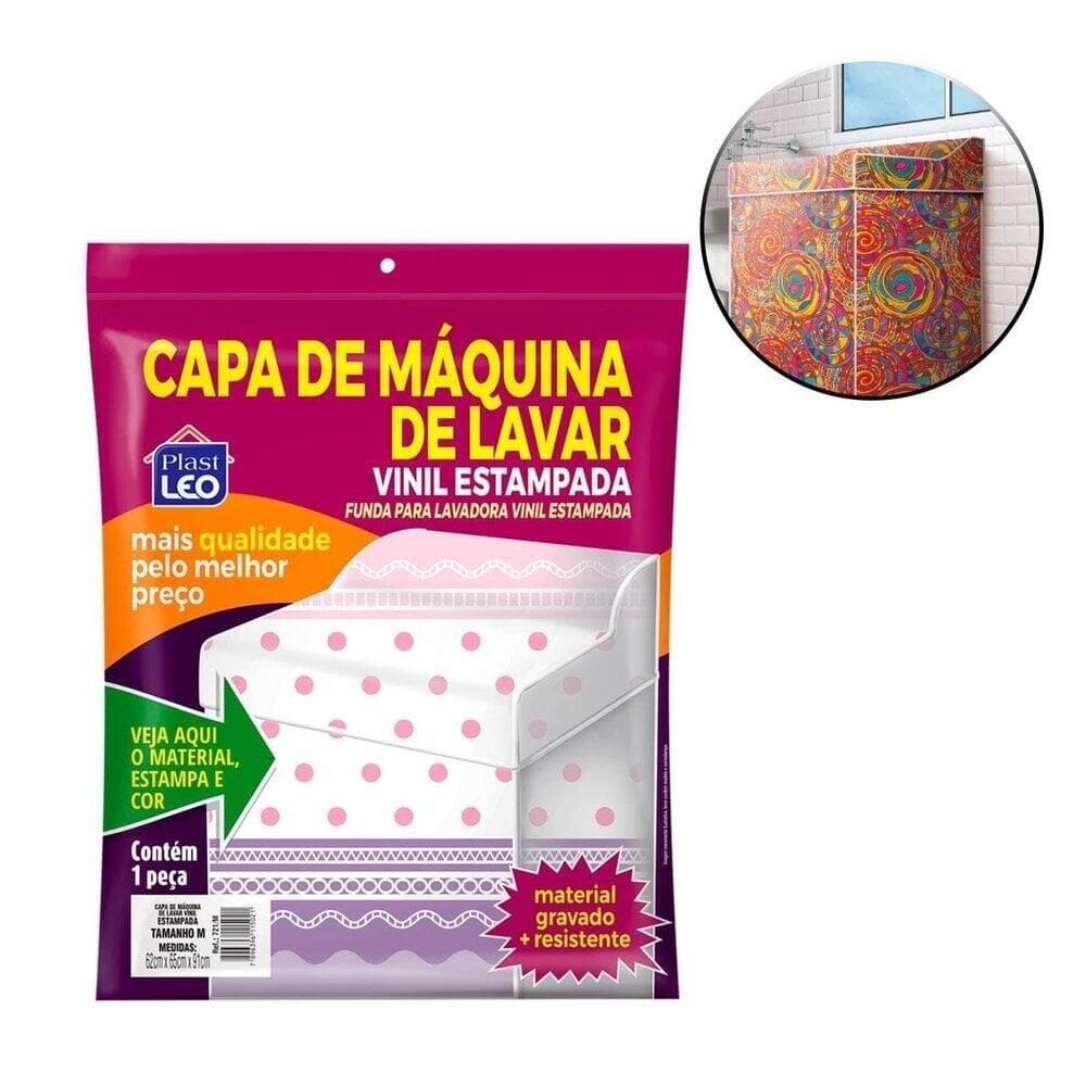 Capa Para Máquina de Lavar 91x69cm G Estampada - Tudo em Caixa