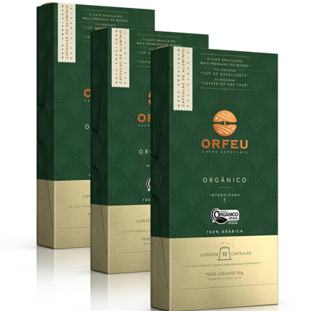 30 Cápsulas De Café Nespresso Orfeu Orgânico - Intensidade 5