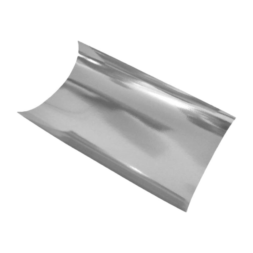 Kit 14 Folhas De Papel Laminado Prata 40Cm X 60Cm