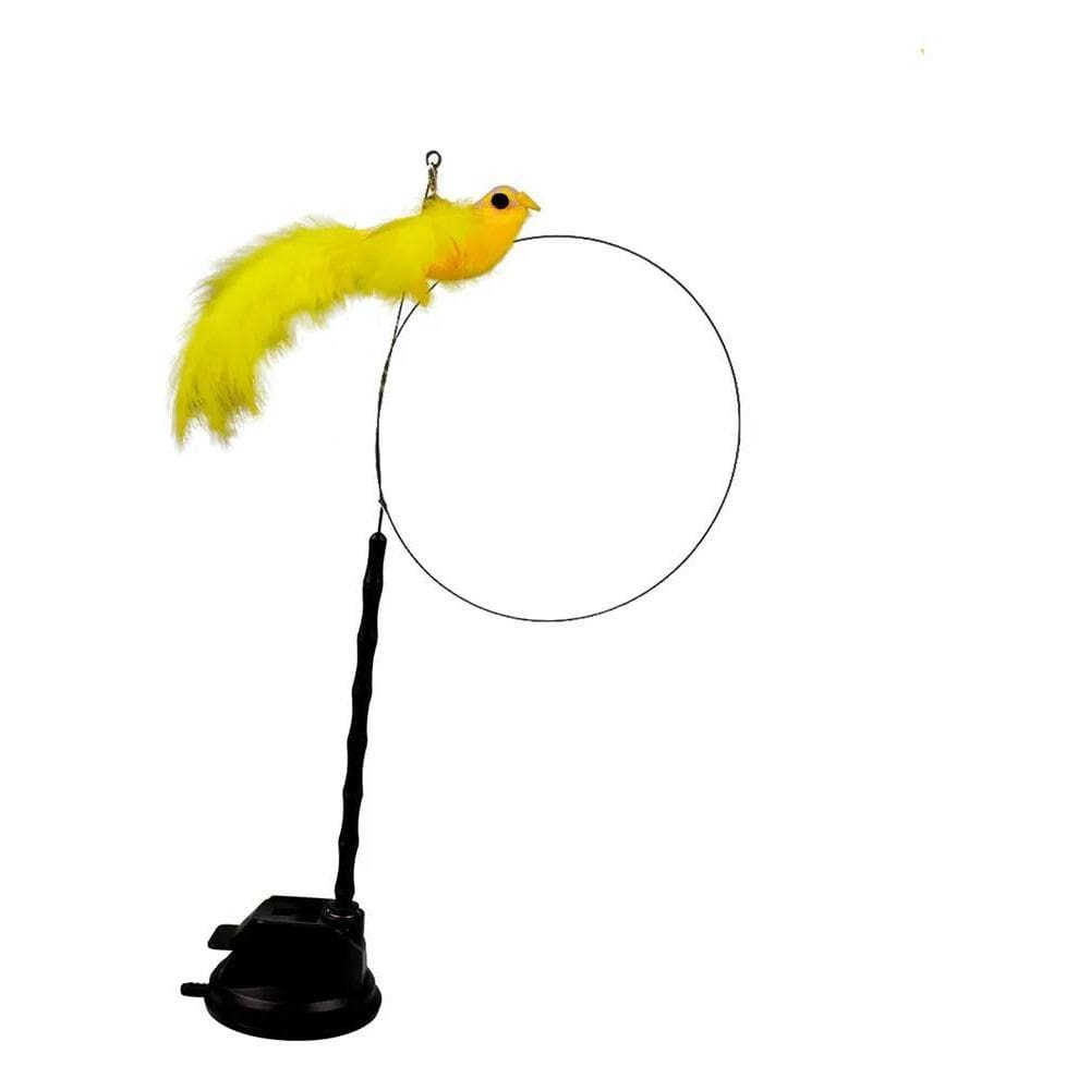 2X Brinquedos Para Gatos Pet Interativo Varinha Ventosa Fixa