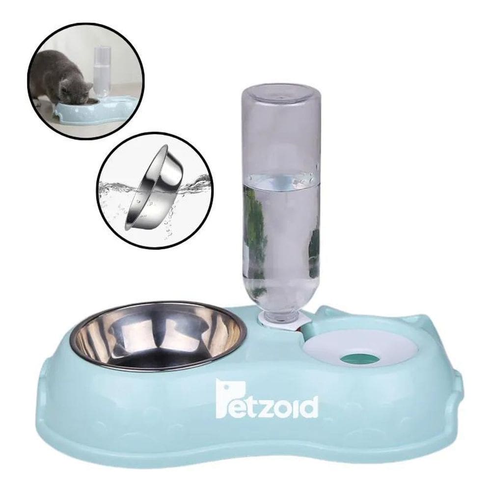 2X Comedouro E Bebedouro Automático Para Cães E Gatos Filhot