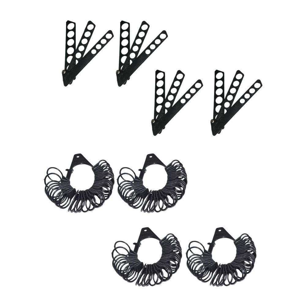 Kit 20 Aneleira Régua Plástico Medir Dedo Medidor Anel