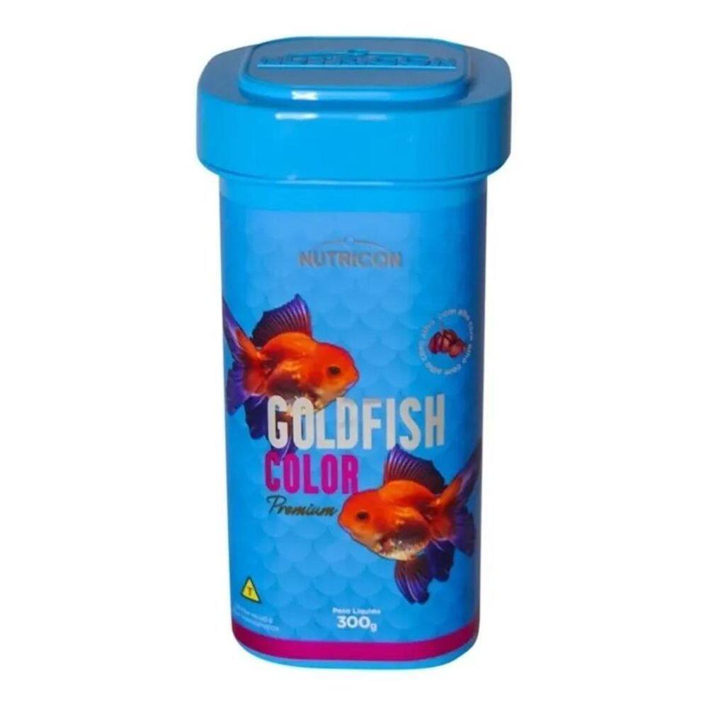 2X Ração Goldfish Color 300Gr Kinguios Nutricon Premium