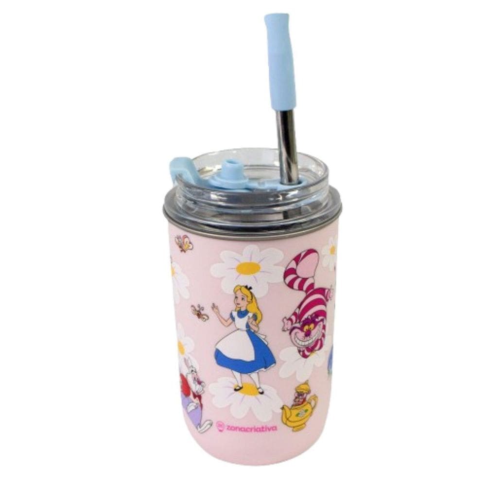 Copo Neo C/Canudo Alice 10026008 300Ml Zonacriativa