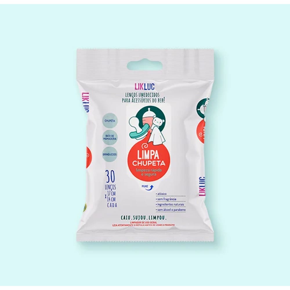 Limpa Chupeta – Lenços umedecidos higienizadores - LikLuk