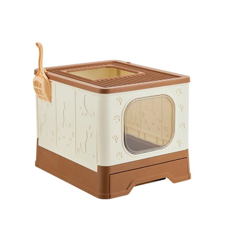 Banheiro Gato Fechado Antiodor Pá Porta Caixa Areia Premium