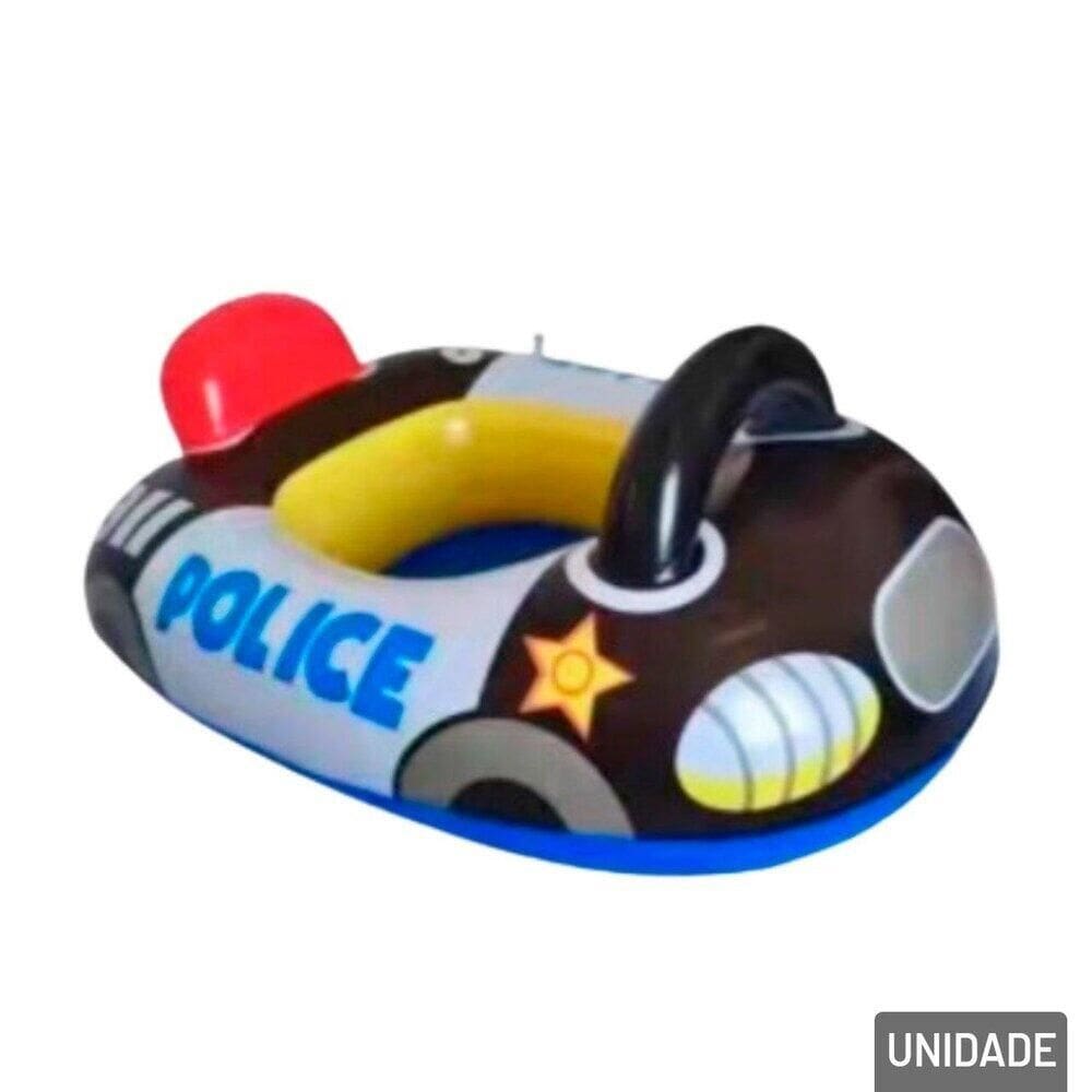 Boia com Assento Infantil 65cm Carro de Polícia - Tudo em Caixa