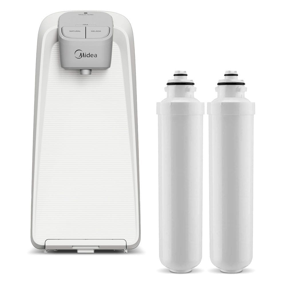 Kit Purificador de Água SlimPure Branco + 2 filtros refis Midea