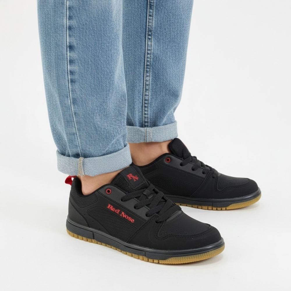 Tênis Masculino RED NOSE Preto Vermelho Gordinho RNVM105