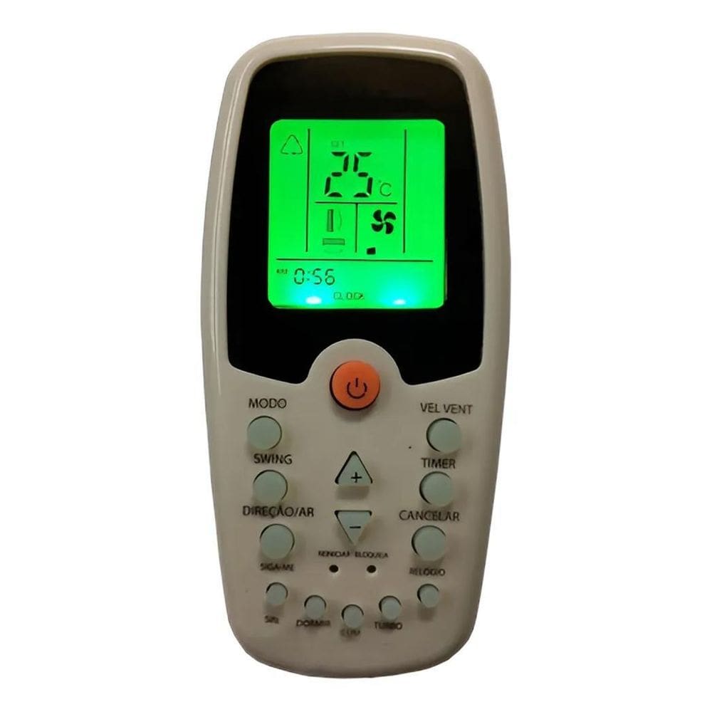 2X Controle Ar Komeco Princess Zh/Kz-01 / Zh/Ez-01 Luminoso