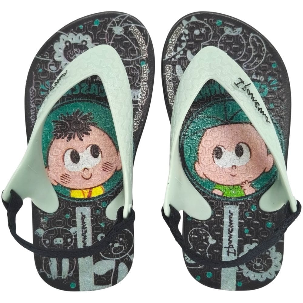 Chinelo Dedo Infantil Baby Menino Borracha Turma Da Monica 26791