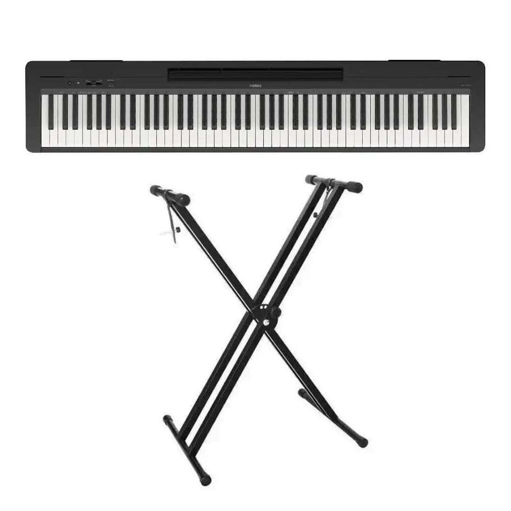 Piano Digital Yamaha  Bluetooth P-145  - 88 Teclas GHC Toque Realista + Suporte em X