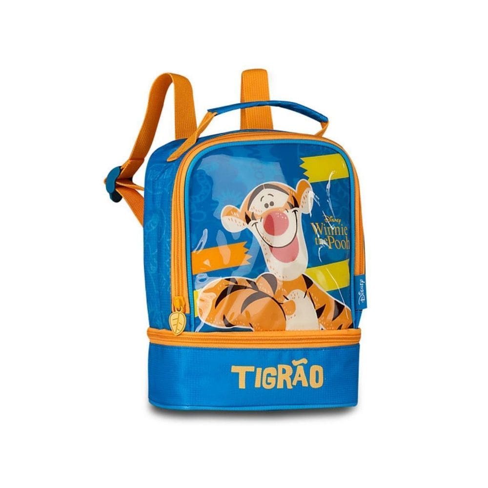 Lancheira Tigrão Térmica Costas Escolar Meninos Viagem Kids