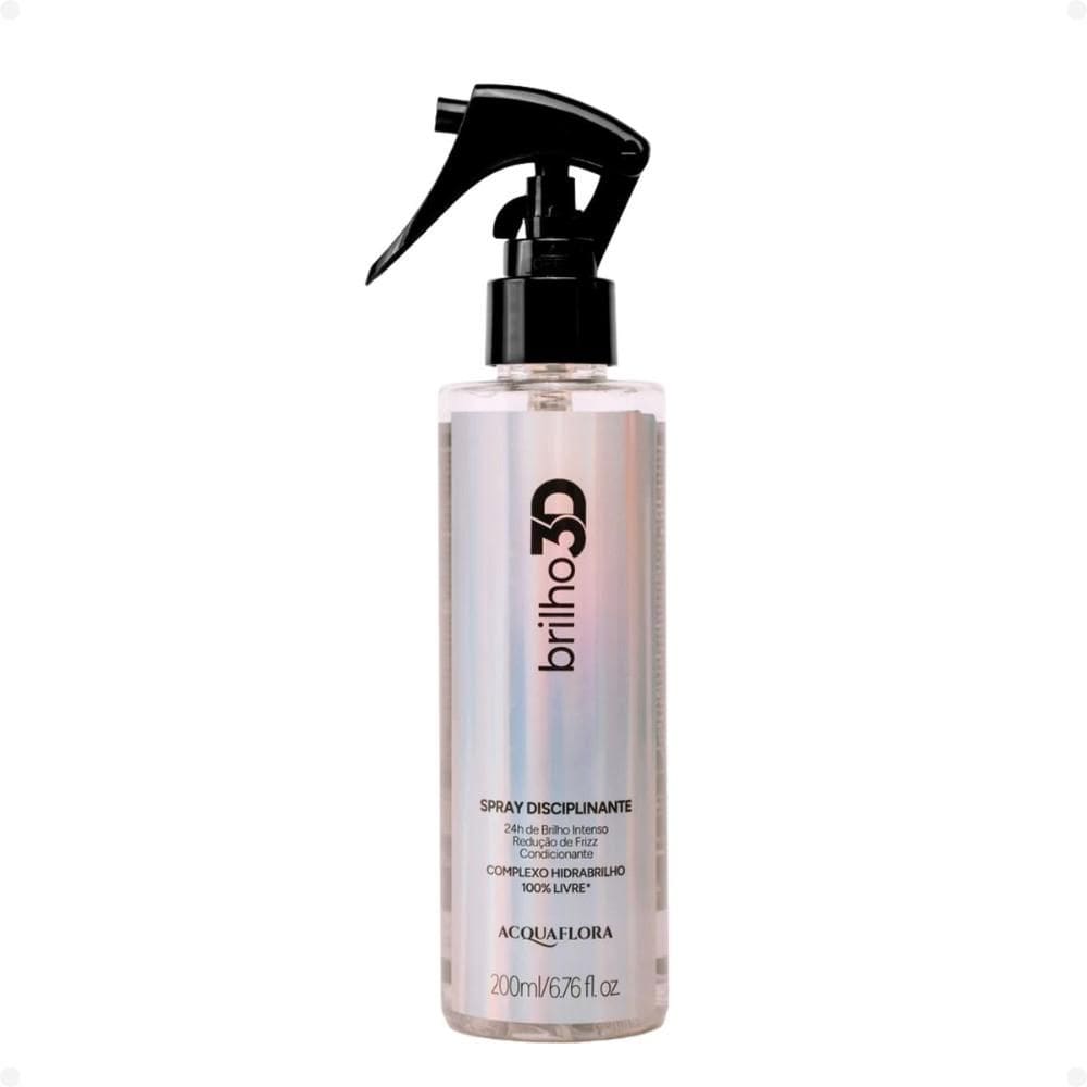 Spray Disciplinante Capilar Acquaflora Brilho 3D Proteção Térmica 200ml
